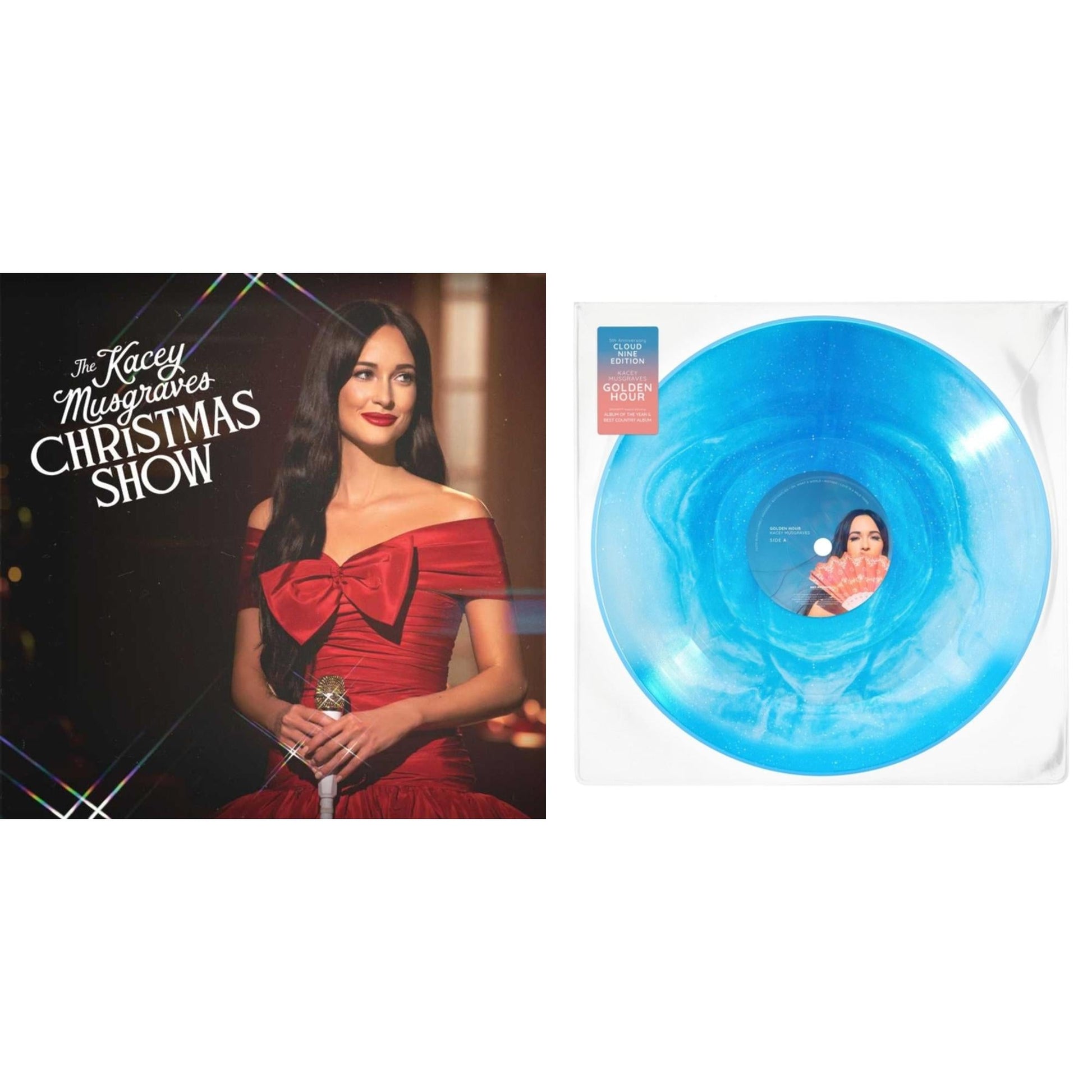 This is a 2 LP Vinyl SKU bundle.
1.This LP Vinyl is brand new.Format: LP VinylMusic Style: New WaveThis item's title is: Kacey Musgraves Christmas Show (White LP Vinyl)Artist: Kacey MusgravesLabel: MCA NASHVILLEBarcode: 602508424953Release Date: 10/9/2020
2.