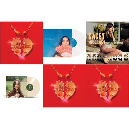 Kacey Musgraves - Star-Crossed (Ruby Red LP Vinyl) & Star-Crossed (Sea Foam LP Vinyl) & Star-Crossed (Neon Yellow LP Vinyl) & Deeper Well (Transparent Cream LP Vinyl) & Same Trailer Different Park & Golden Hour (LP)
