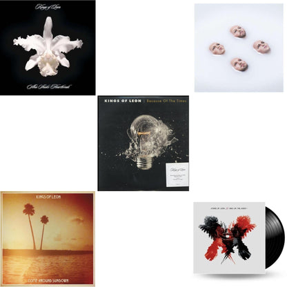 This is a 5 LP Vinyl SKU bundle.
1.This LP Vinyl is brand new.Format: LP VinylMusic Style: Rock & RollThis item's title is: Come Around Sundown (2LP/Gatefold)Artist: Kings Of LeonLabel: LEGACYBarcode: 886976496814Release Date: 10/19/2010
2.This LP Vinyl is brand new.
