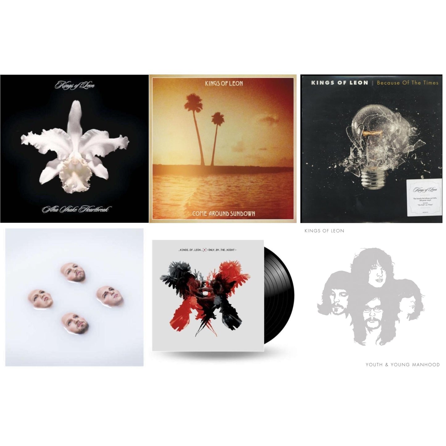 This is a 6 LP Vinyl SKU bundle.
1.This LP Vinyl is brand new.Format: LP VinylMusic Style: Rock & RollThis item's title is: Come Around Sundown (2LP/Gatefold)Artist: Kings Of LeonLabel: LEGACYBarcode: 886976496814Release Date: 10/19/2010
2.This LP Vinyl is brand new.