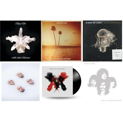 This is a 6 LP Vinyl SKU bundle.
1.This LP Vinyl is brand new.Format: LP VinylMusic Style: Rock & RollThis item's title is: Come Around Sundown (2LP/Gatefold)Artist: Kings Of LeonLabel: LEGACYBarcode: 886976496814Release Date: 10/19/2010
2.This LP Vinyl is brand new.