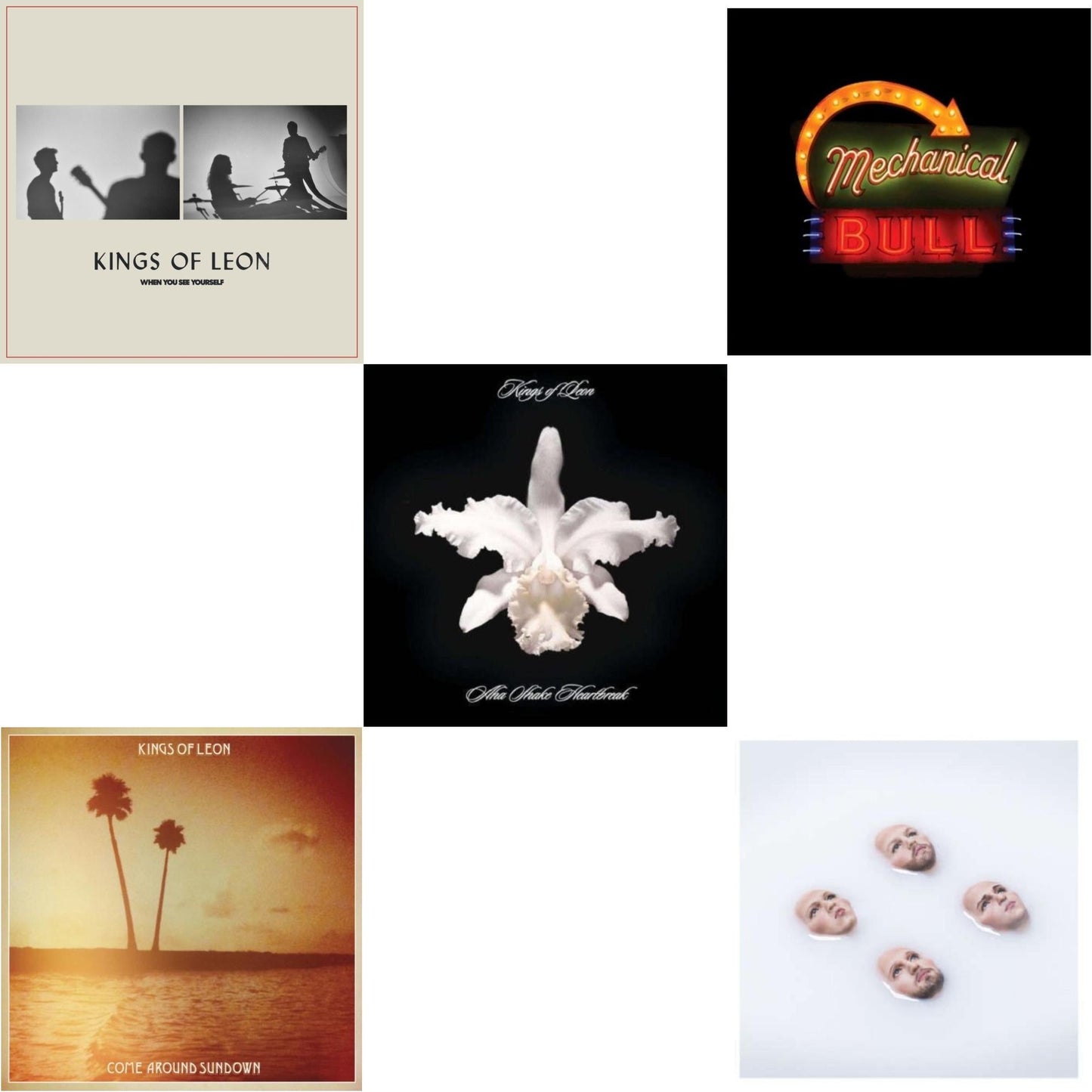 When You See Yourself (2LP/180G) & Come Around Sundown (2LP/Gatefold) & Aha Shake Heartbreak (2LP/180G/Gatefold) & Mechanical Bull (2LP/180G/Dl Card/Gatefold) & Walls (180G/Gatefold/Dl Card)