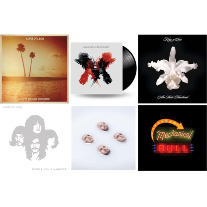 This is a 6 LP Vinyl SKU bundle.
1.This LP Vinyl is brand new.Format: LP VinylMusic Style: Rock & RollThis item's title is: Come Around Sundown (2LP/Gatefold)Artist: Kings Of LeonLabel: LEGACYBarcode: 886976496814Release Date: 10/19/2010
2.This LP Vinyl is brand new.