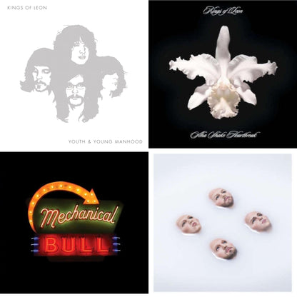 This is a 4 LP Vinyl SKU bundle.
1.This LP Vinyl is brand new.Format: LP VinylMusic Style: Rock & RollThis item's title is: Youth & Young Manhood (2LP/180G/Gatefold)Artist: Kings Of LeonLabel: LEGACYBarcode: 886979854512Release Date: 4/16/2013
2.This LP Vinyl is brand new.