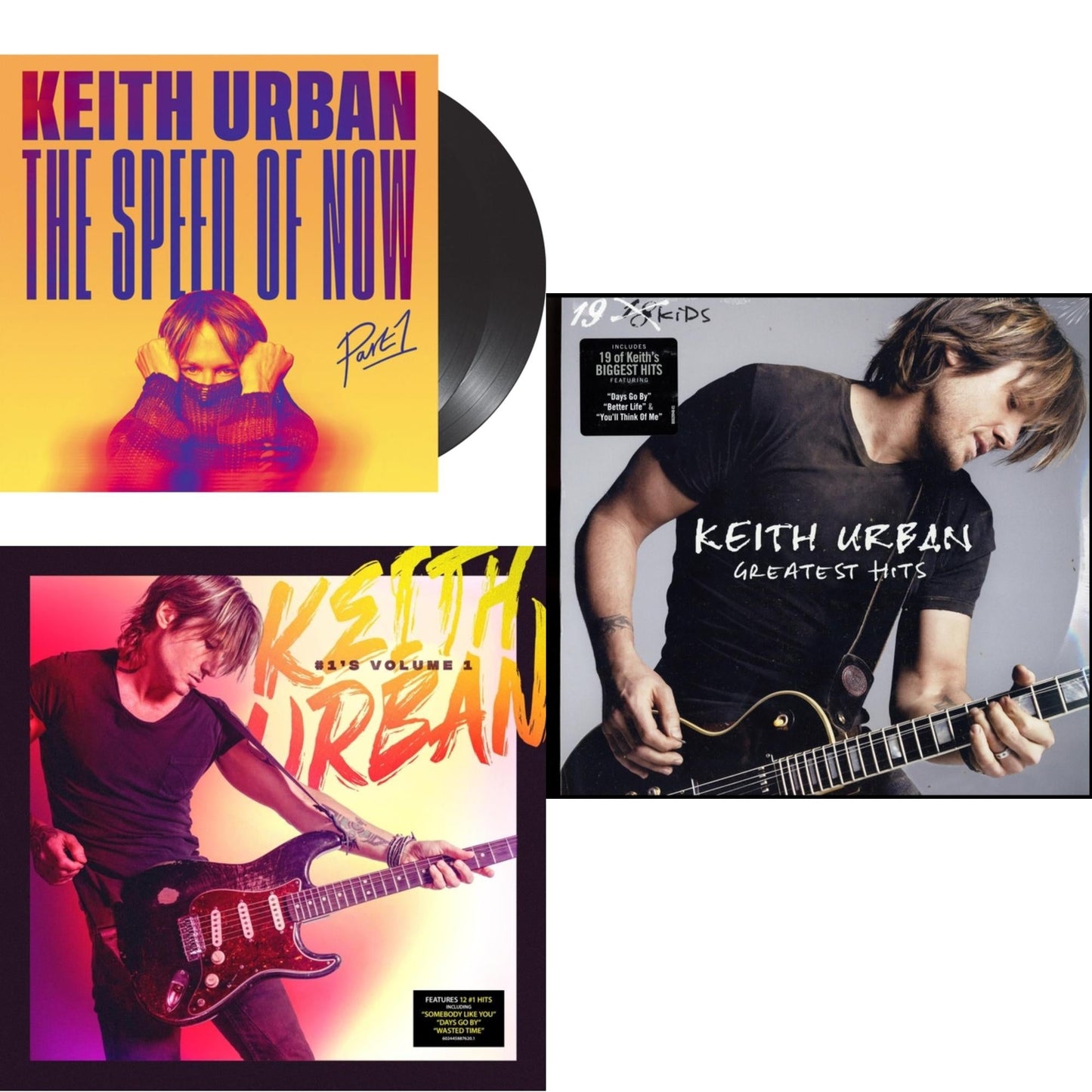 Speed Of Now Part 1 (2LP) & #1'S - Volume 1 (Coke Bottle Clear LP Vinyl) & Greatest Hits - 19 Kids (2 LP)