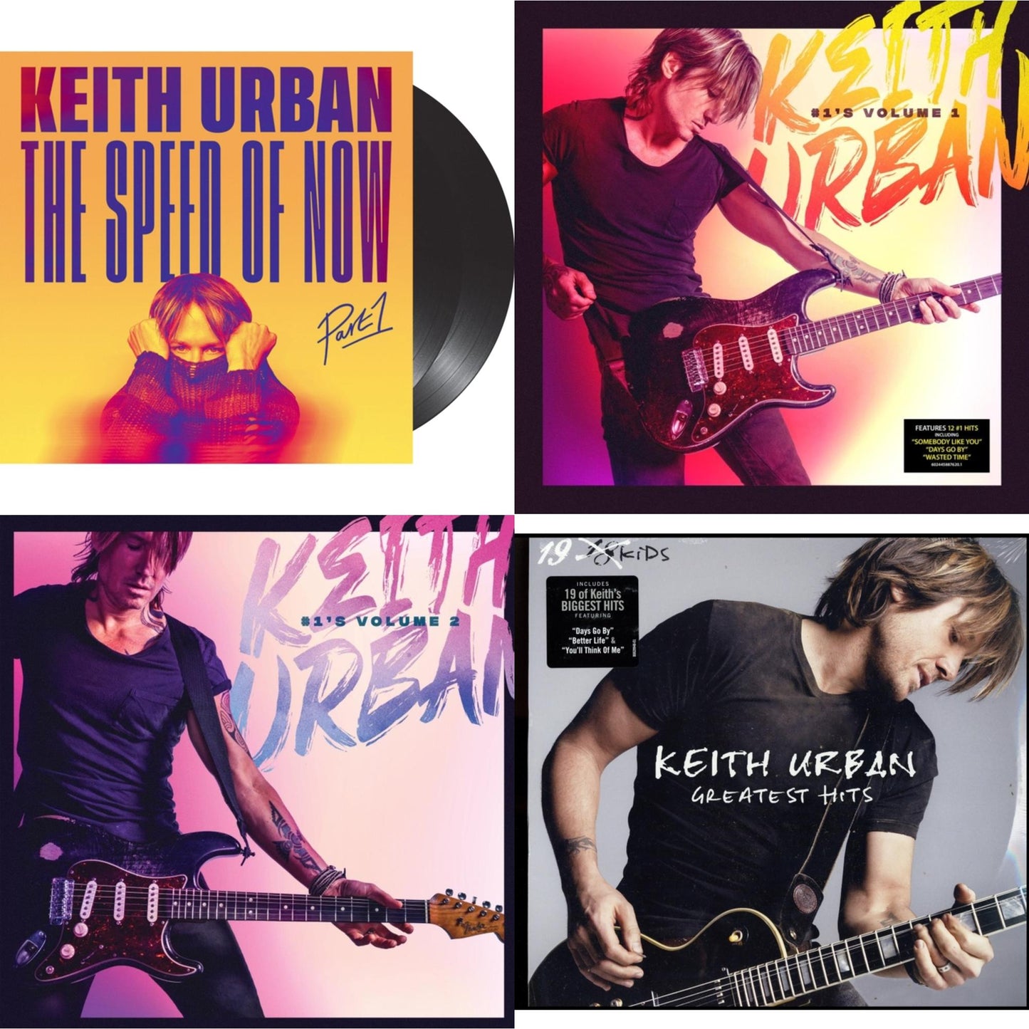 Speed Of Now Part 1 (2LP) & #1'S - Volume 1 (Coke Bottle Clear LP Vinyl) & #1'S - Volume 2 (Grape LP Vinyl) & Greatest Hits - 19 Kids (2 LP)
