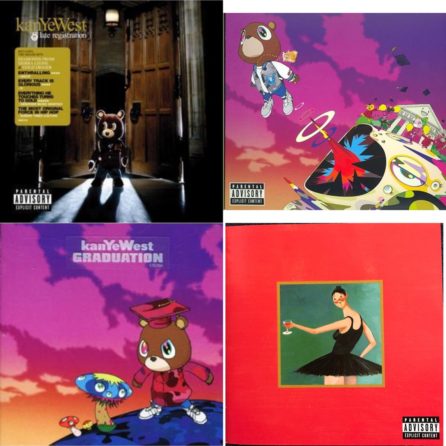 Late Registration & Graduation & Graduation & My Beautiful Dark Twisted Fantasy