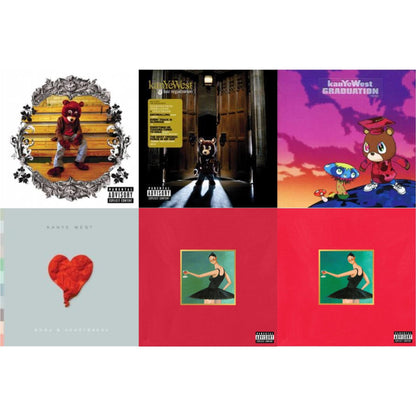 College Dropout & Late Registration & Graduation & 808S & Heartbreak & My Beautiful Dark Twisted Fantasy & My Beautiful Dark Twisted Fantasy