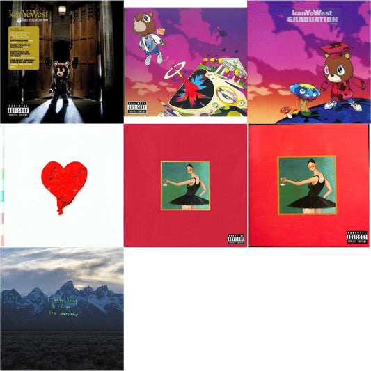 Late Registration & Graduation & Graduation & 808S & Heartbreak & My Beautiful Dark Twisted Fantasy & My Beautiful Dark Twisted Fantasy & Ye