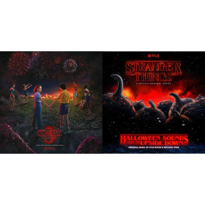 Stranger Things: Soundtrack From The Netflix Original Series, Season 3  (2LP/7Inch) & Stranger Things: Halloween Sounds From The Upside Down (Pumpkin Orange LP Vinyl)