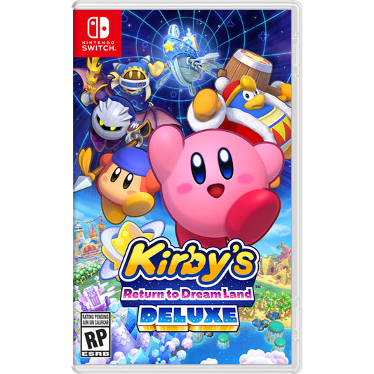 This is brand new.Kirby’s adventures continue in Dream Land!
The tough puff Kirby is back for a 4-player* platforming adventure. Copy enemies’ abilities and use their power to attack with a sword, wield a whip, and float with a parasol.