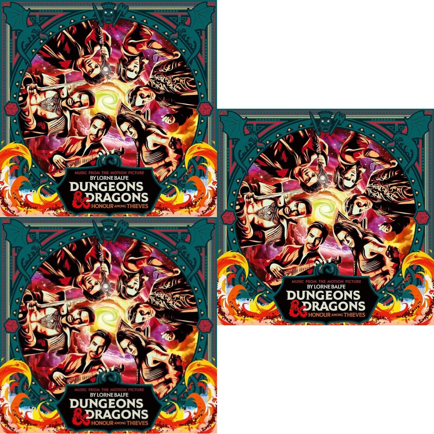 Dungeons & Dragons: Honour Among Thieves (Red W/ Black Dust Vinyl/2LP) & Dungeons & Dragons: Honor Among Thieves Ost (Dragon Fire Red/2LP) & Dungeons & Dragons: Honor Among Thieves Ost (2LP)