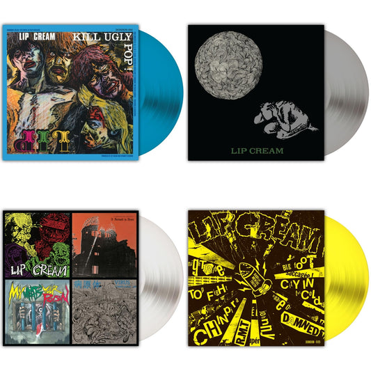 Kill Ugly Pop (Royal Blue LP Vinyl) & Sin (Silver LP Vinyl) & Thrash Til Death (Milky Clear LP Vinyl) & Big Foot Cassette (Highlighter Yellow LP Vinyl)