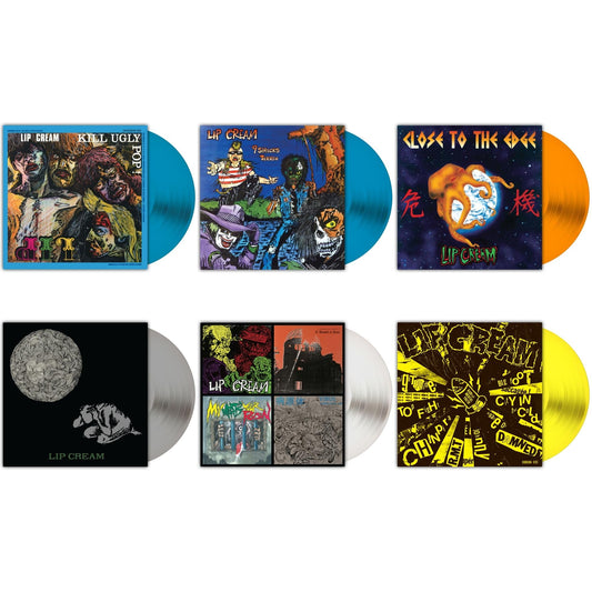 Kill Ugly Pop (Royal Blue LP Vinyl) & 9 Shocks Terror (Royal Blue LP Vinyl) & Close To The Edge (Orange LP Vinyl) & Sin (Silver LP Vinyl) & Thrash Til Death (Milky Clear LP Vinyl) & Big Foot Cassette (Highlighter Yellow LP Vinyl)