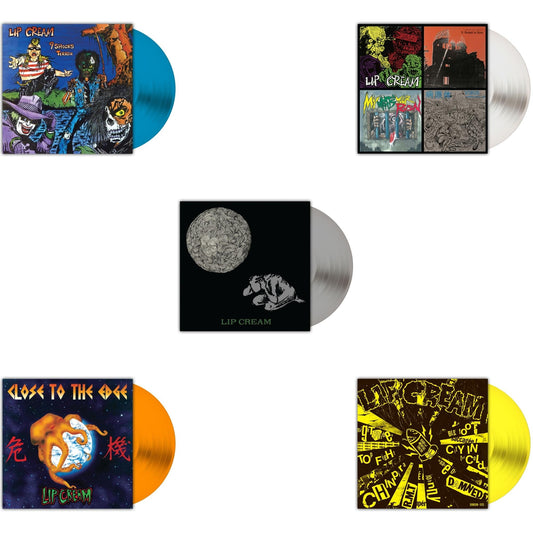 9 Shocks Terror (Royal Blue LP Vinyl) & Close To The Edge (Orange LP Vinyl) & Sin (Silver LP Vinyl) & Thrash Til Death (Milky Clear LP Vinyl) & Big Foot Cassette (Highlighter Yellow LP Vinyl)