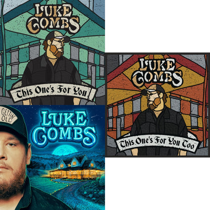 This is a 3 LP Vinyl SKU bundle.
1.This LP Vinyl is brand new.Format: LP VinylMusic Style: CountryThis item's title is: This One's For You Too (Deluxe/2 LP/150G)Artist: Luke CombsLabel: SME NASHVILLE/ COLUMBIABarcode: 190758292816Release Date: 11/16/2018
2.This LP Vinyl is brand new.