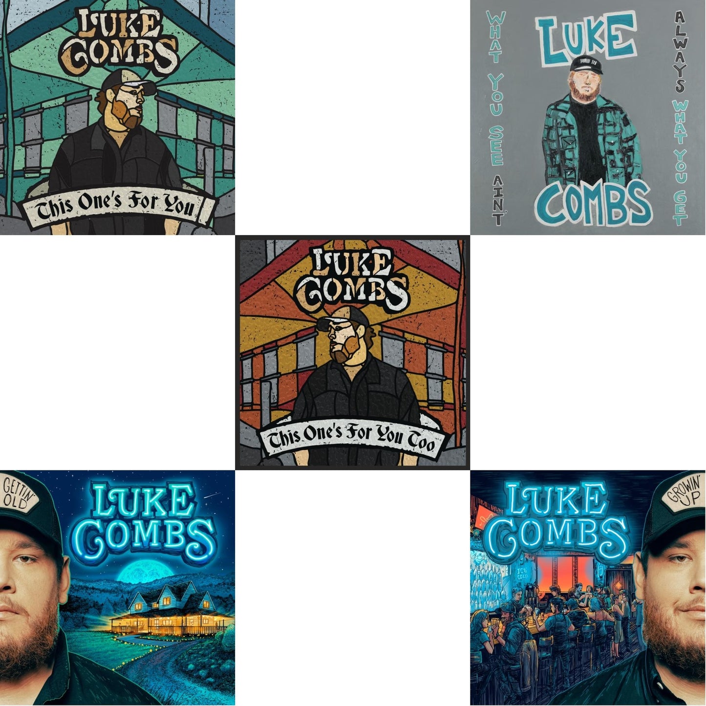 This One's For You Too (Deluxe/2 LP/150G) & What You See Ain't Always What You Get (Deluxe Edition) (3LP/140G) & Growin' Up (150G) & Gettin' Old (2LP) & This One's For You (150G)