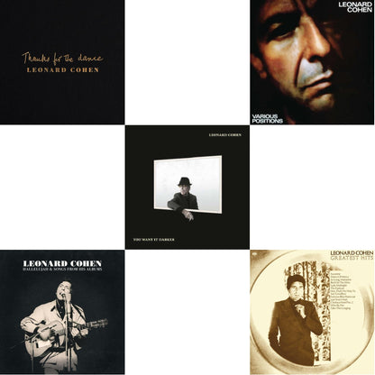 Thanks For The Dance (180G) & Hallelujah & Songs From His Albums (2LP) & You Want It Darker (180G/Dl Card) & Various Positions (150G/Dl Card) & Greatest Hits (150G/Dl Card)
