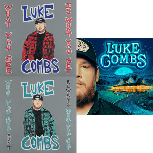 This is a 3 LP Vinyl SKU bundle.
1.This LP Vinyl is brand new.Format: LP VinylThis item's title is: What You See Is What You Get (2LP/140G)Artist: Luke CombsLabel: SME NASHVILLE/ COLUMBIABarcode: 190759568712Release Date: 12/6/2019
2.This LP Vinyl is brand new.