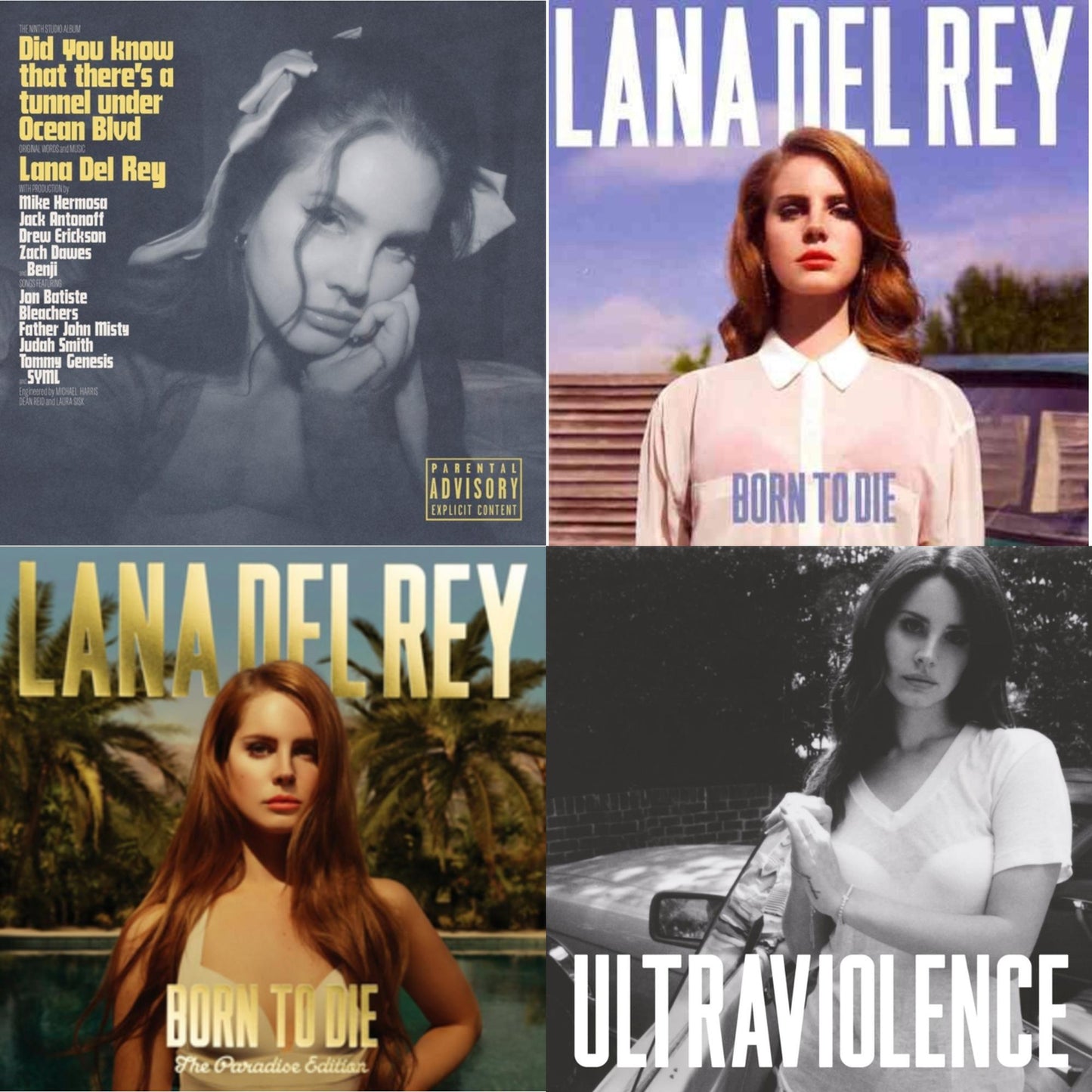 Did You Know That There’S A Tunnel Under Ocean Blvd (X) & Born To Die & Born To Die (Paradise Edition) & Ultraviolence