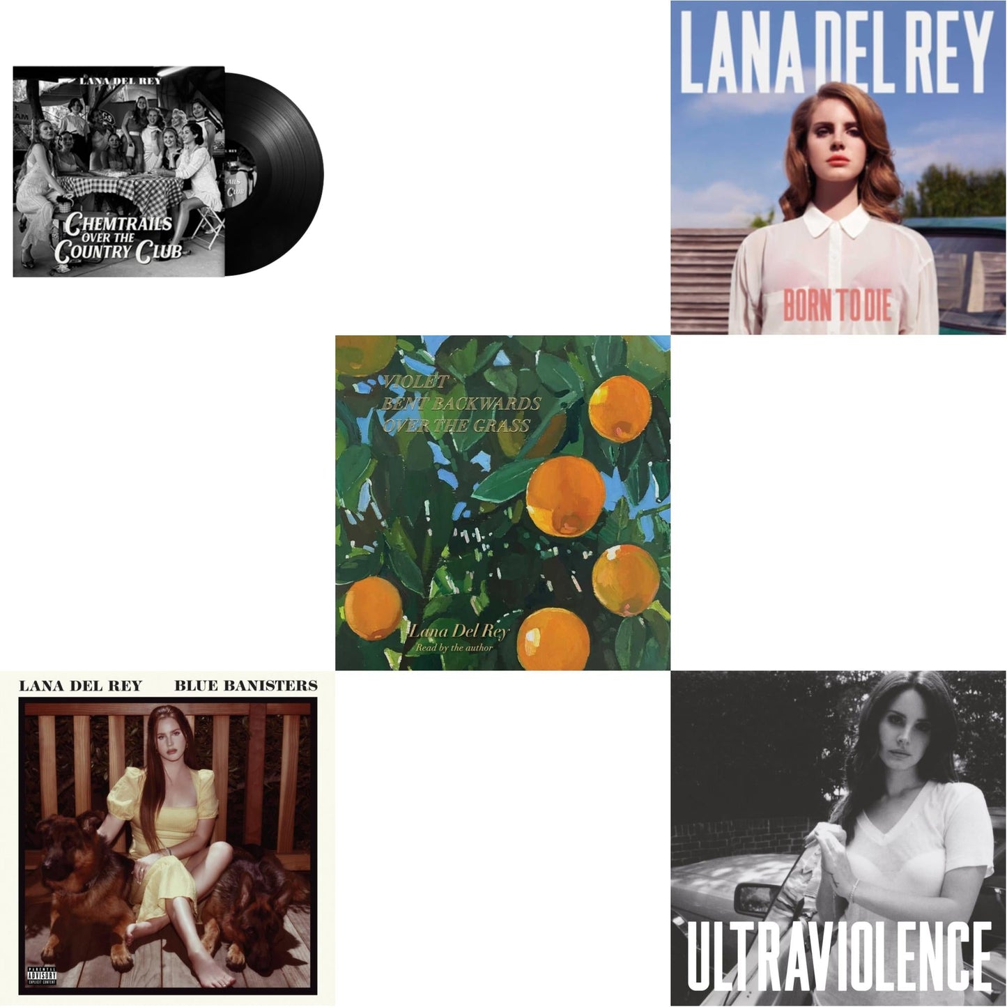 Chemtrails Over The Country Club & Blue Banisters (2LP) & Violet Bent Backwards Over The Grass (180G) & Born To Die & Ultraviolence