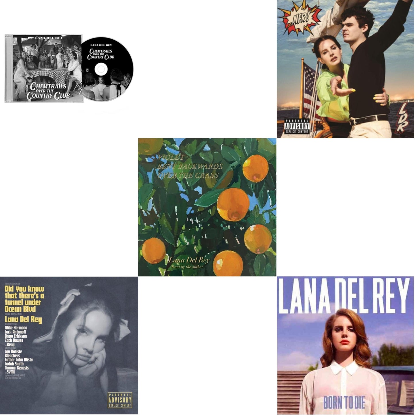 Chemtrails Over The Country Club & Did You Know That There’S A Tunnel Under Ocean Blvd (X) & Violet Bent Backwards Over The Grass & Nfr! & Born To Die