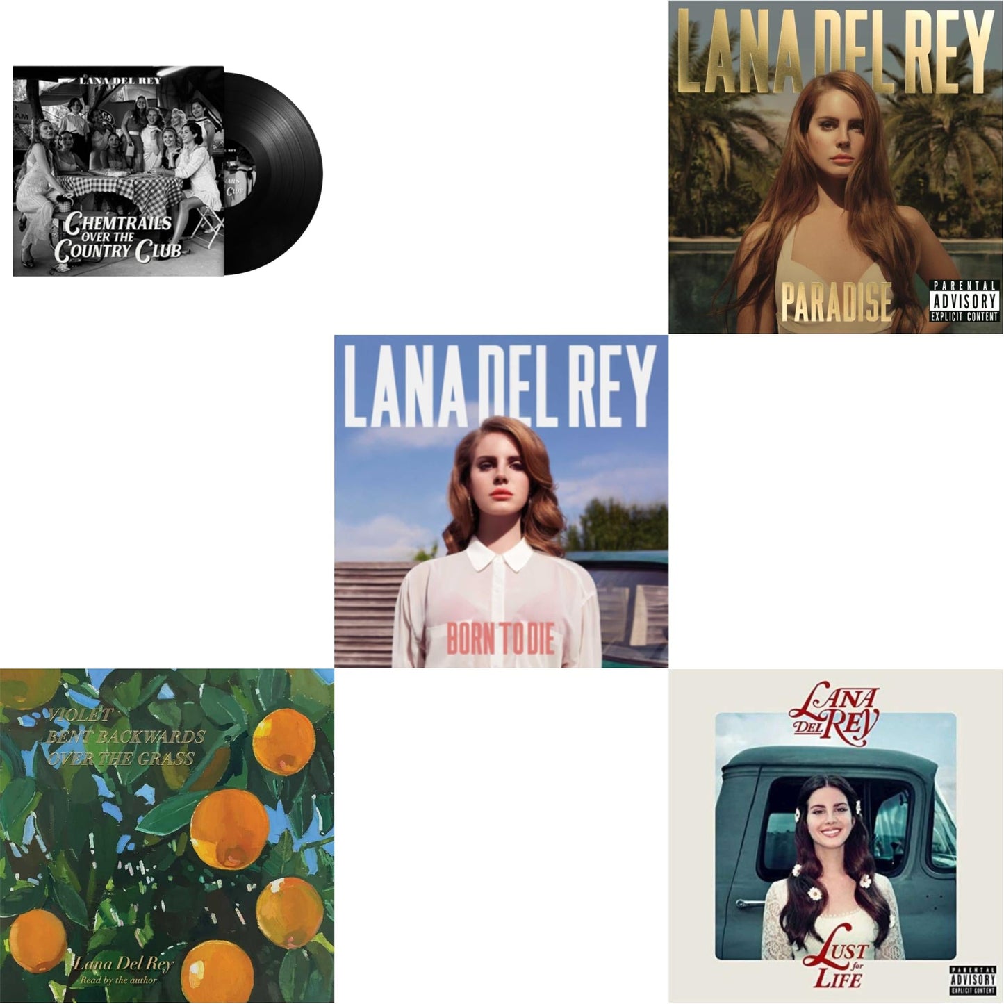 Chemtrails Over The Country Club & Violet Bent Backwards Over The Grass (180G) & Born To Die & Paradise & Lust For Life