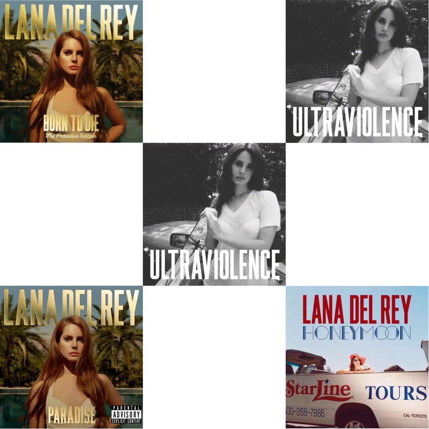 Born To Die (Paradise Edition) & Paradise & Ultraviolence & Ultraviolence & Honeymoon