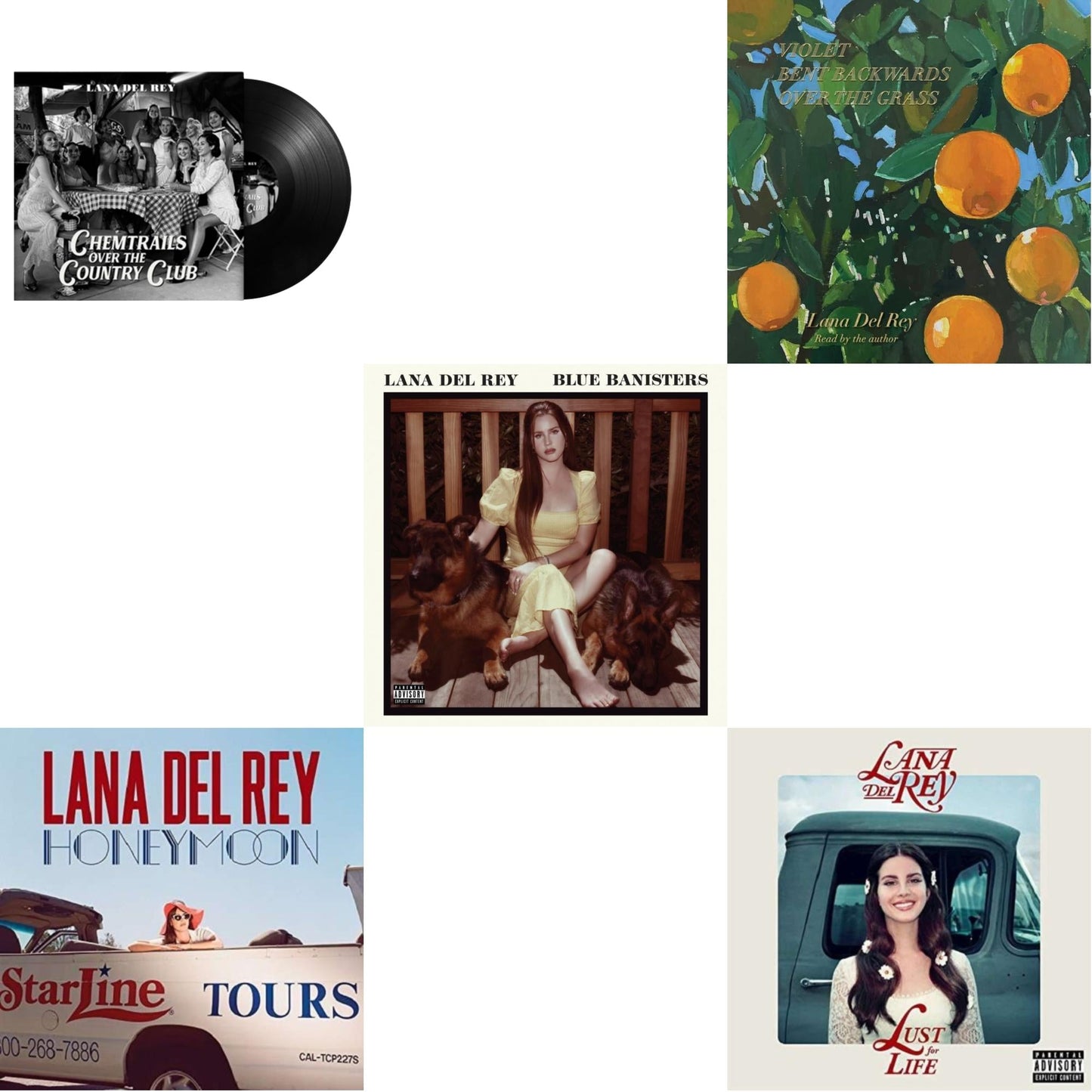 Chemtrails Over The Country Club & Blue Banisters (2LP) & Violet Bent Backwards Over The Grass (180G) & Honeymoon & Lust For Life