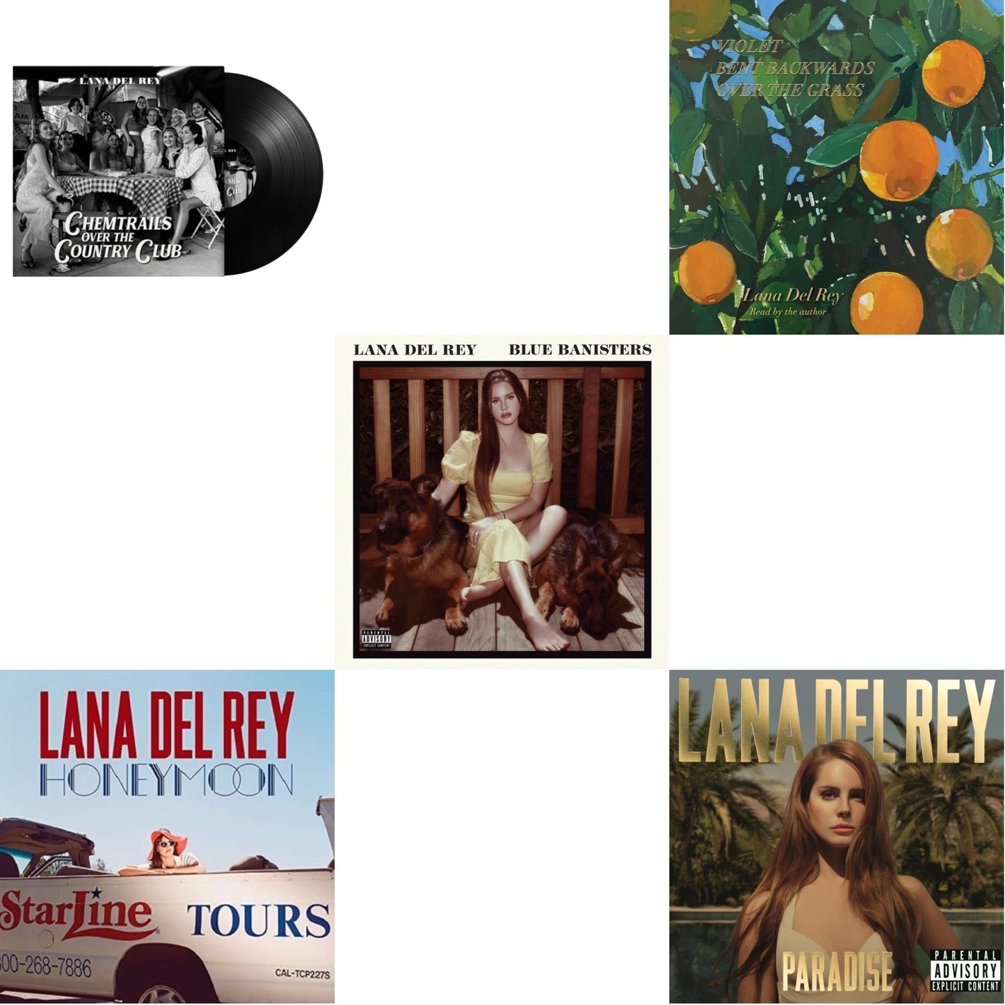 Chemtrails Over The Country Club & Blue Banisters (2LP) & Violet Bent Backwards Over The Grass (180G) & Paradise & Honeymoon