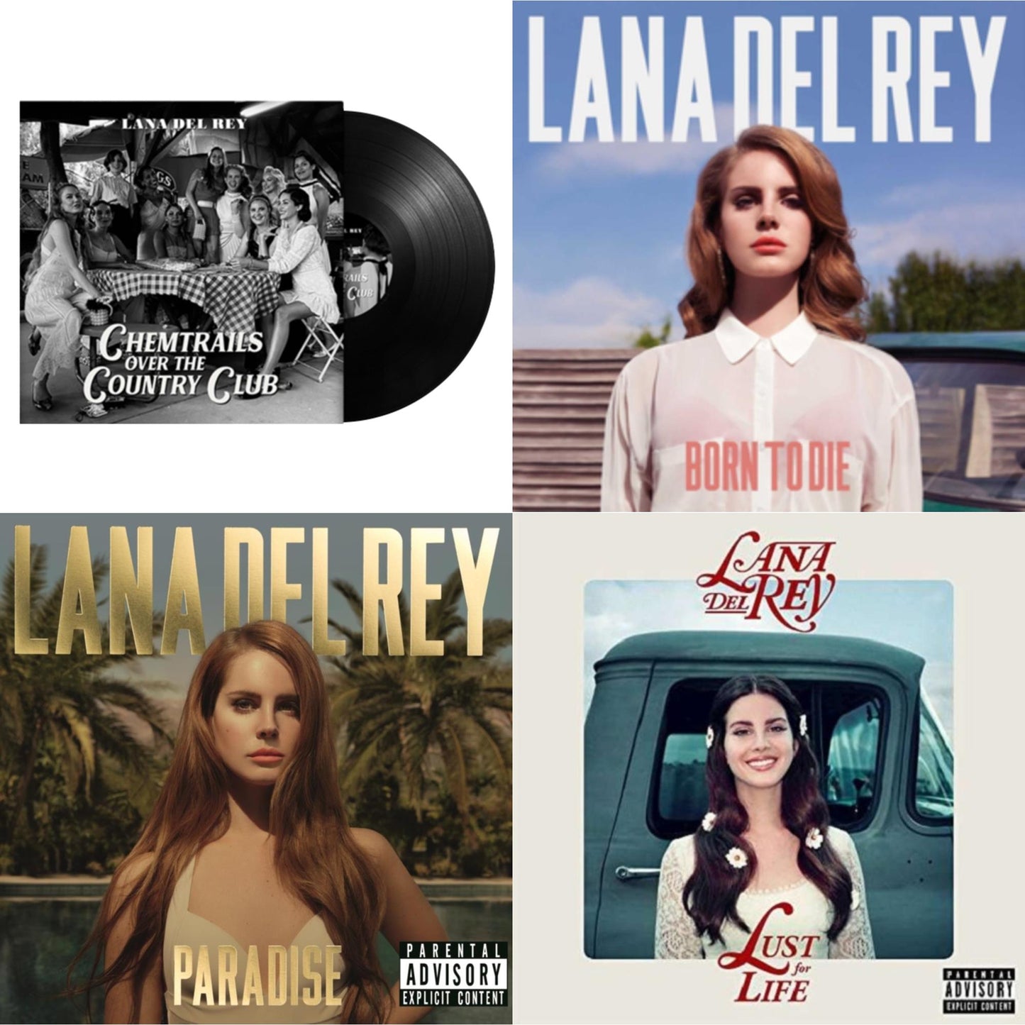 Chemtrails Over The Country Club & Born To Die & Paradise & Lust For Life