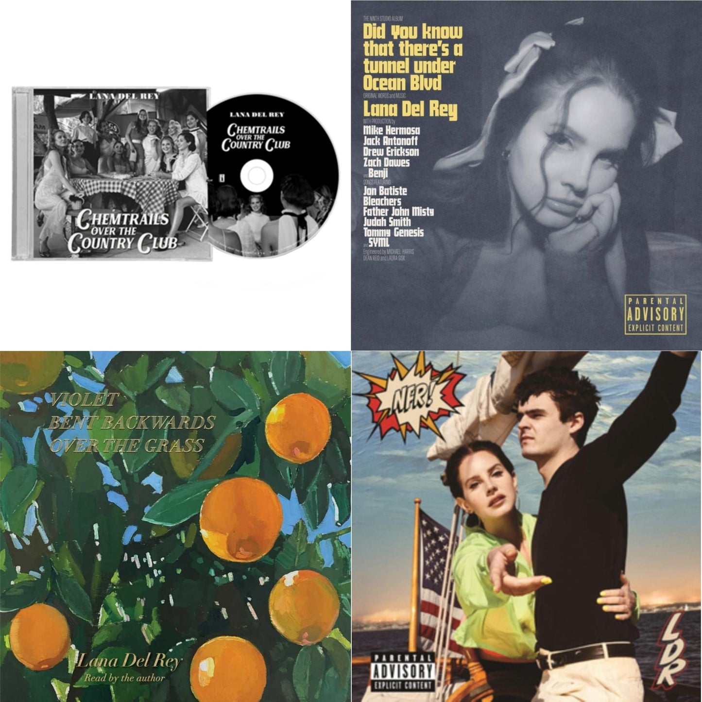 Chemtrails Over The Country Club & Did You Know That There’S A Tunnel Under Ocean Blvd (X) & Violet Bent Backwards Over The Grass & Nfr!