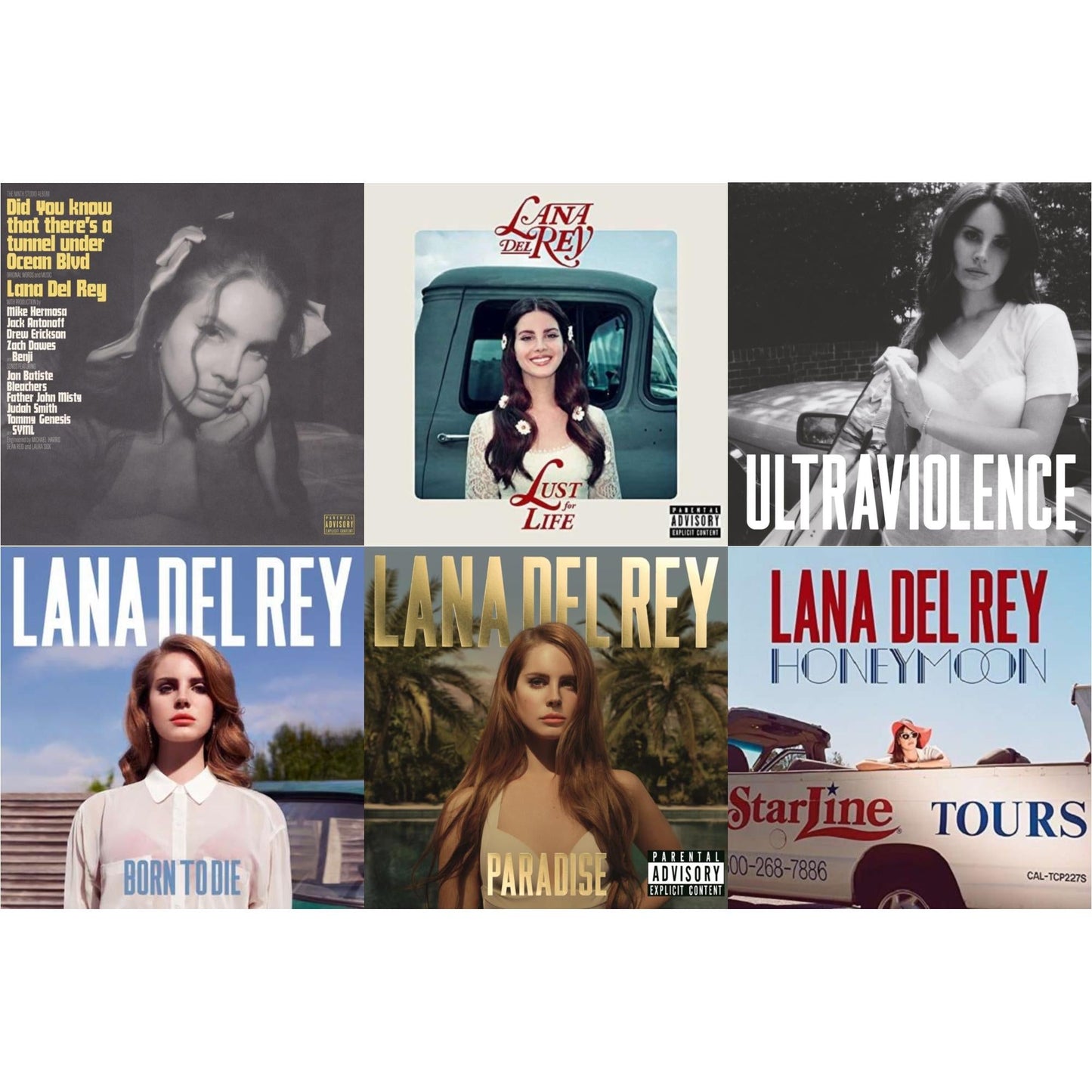 Did You Know That There’S A Tunnel Under Ocean Blvd (X) (2LP/180G) & Born To Die & Paradise & Ultraviolence & Honeymoon & Lust For Life