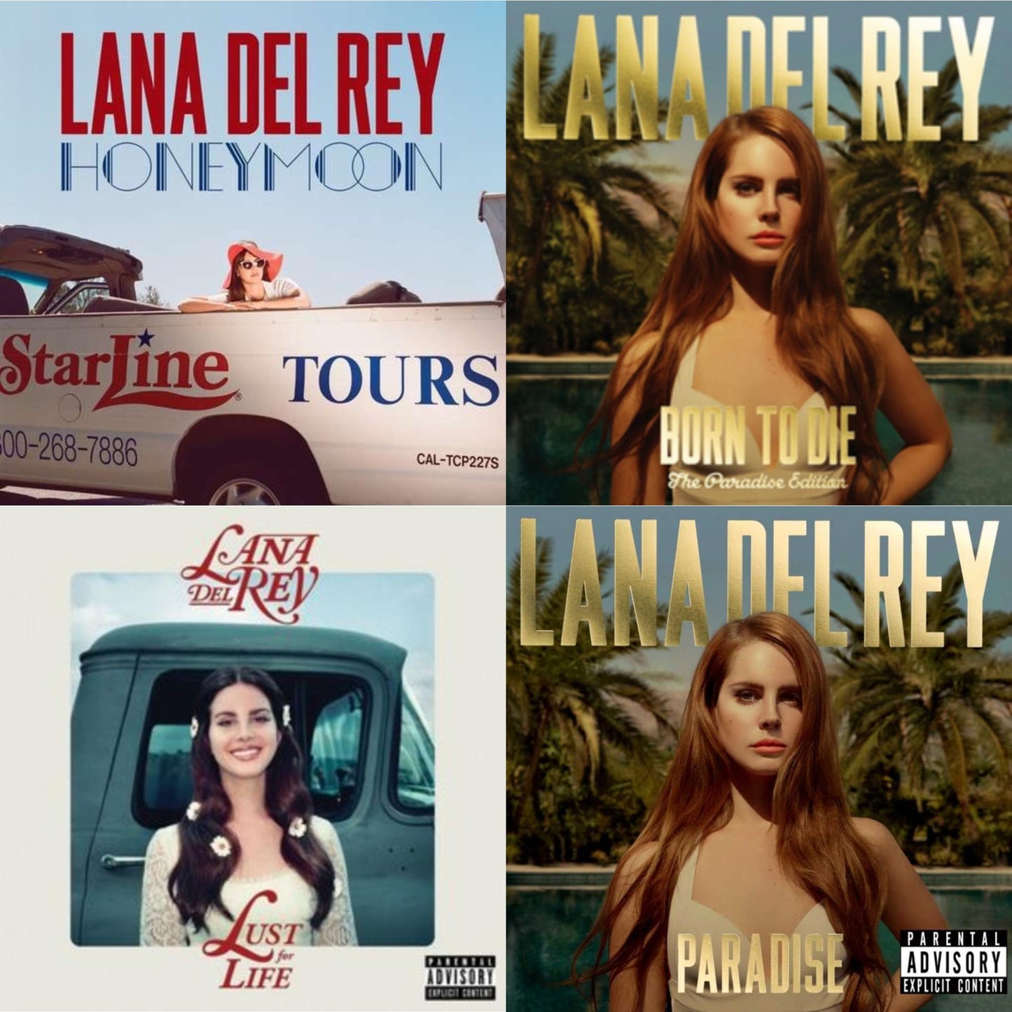 Born To Die (Paradise Edition) & Paradise & Honeymoon & Lust For Life