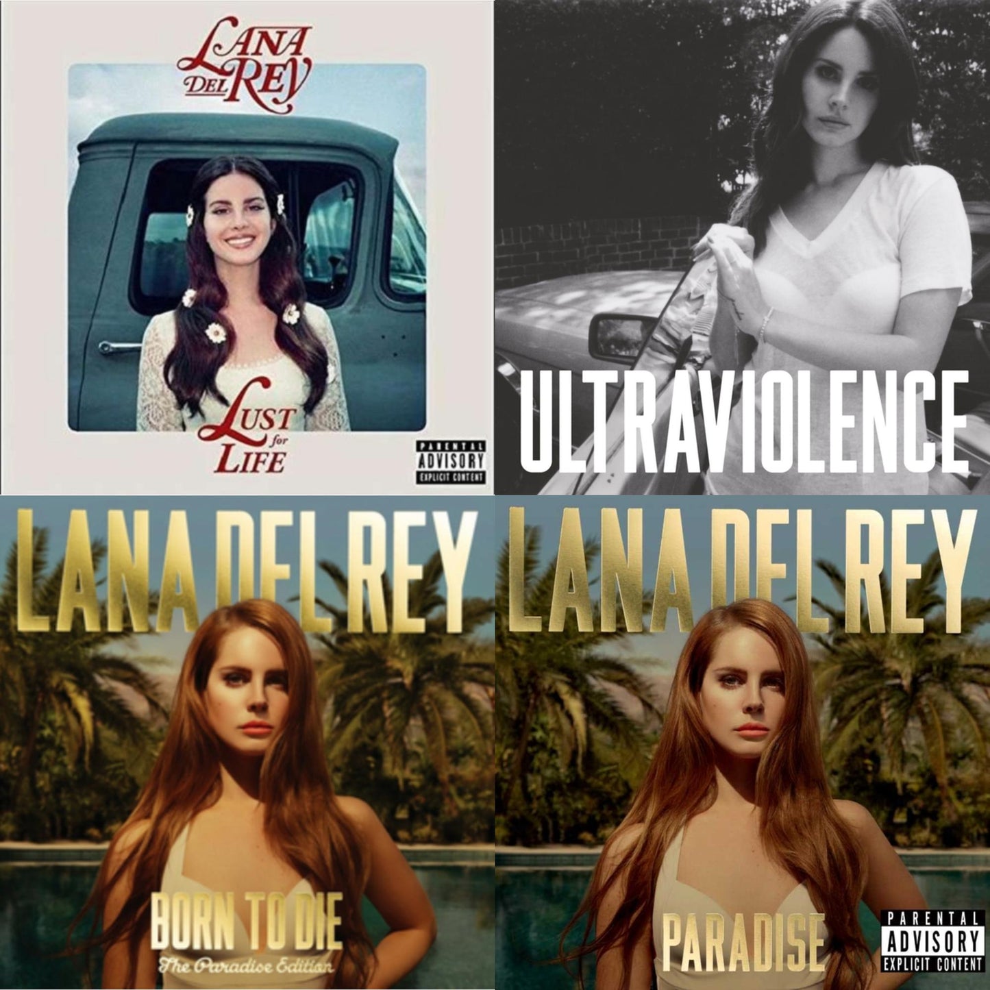 Born To Die (Paradise Edition) & Paradise & Ultraviolence & Lust For Life