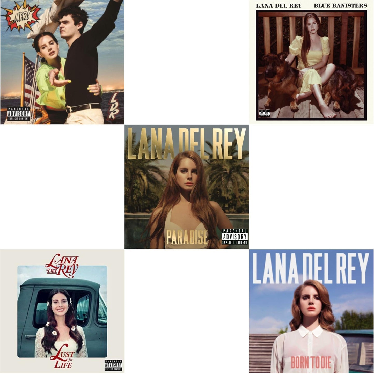 Blue Banisters (2LP) & Nfr! (2LP) & Born To Die & Paradise & Lust For Life