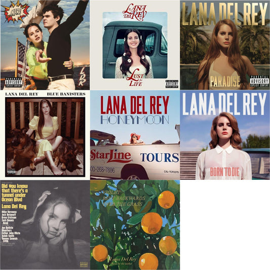 Blue Banisters (2LP) & Did You Know That There’S A Tunnel Under Ocean Blvd (X) (2LP/180G) & Violet Bent Backwards Over The Grass (180G) & Nfr! (2LP) & Born To Die & Paradise & Honeymoon & Lust For Life