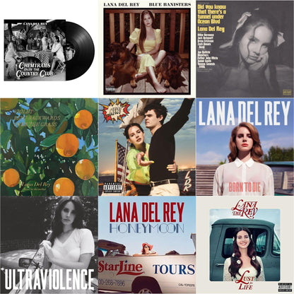 Chemtrails Over The Country Club & Blue Banisters (2LP) & Did You Know That There’S A Tunnel Under Ocean Blvd (X) (2LP/180G) & Violet Bent Backwards Over The Grass (180G) & Nfr! (2LP) & Born To Die & Ultraviolence & Honeymoon & Lust For Life
