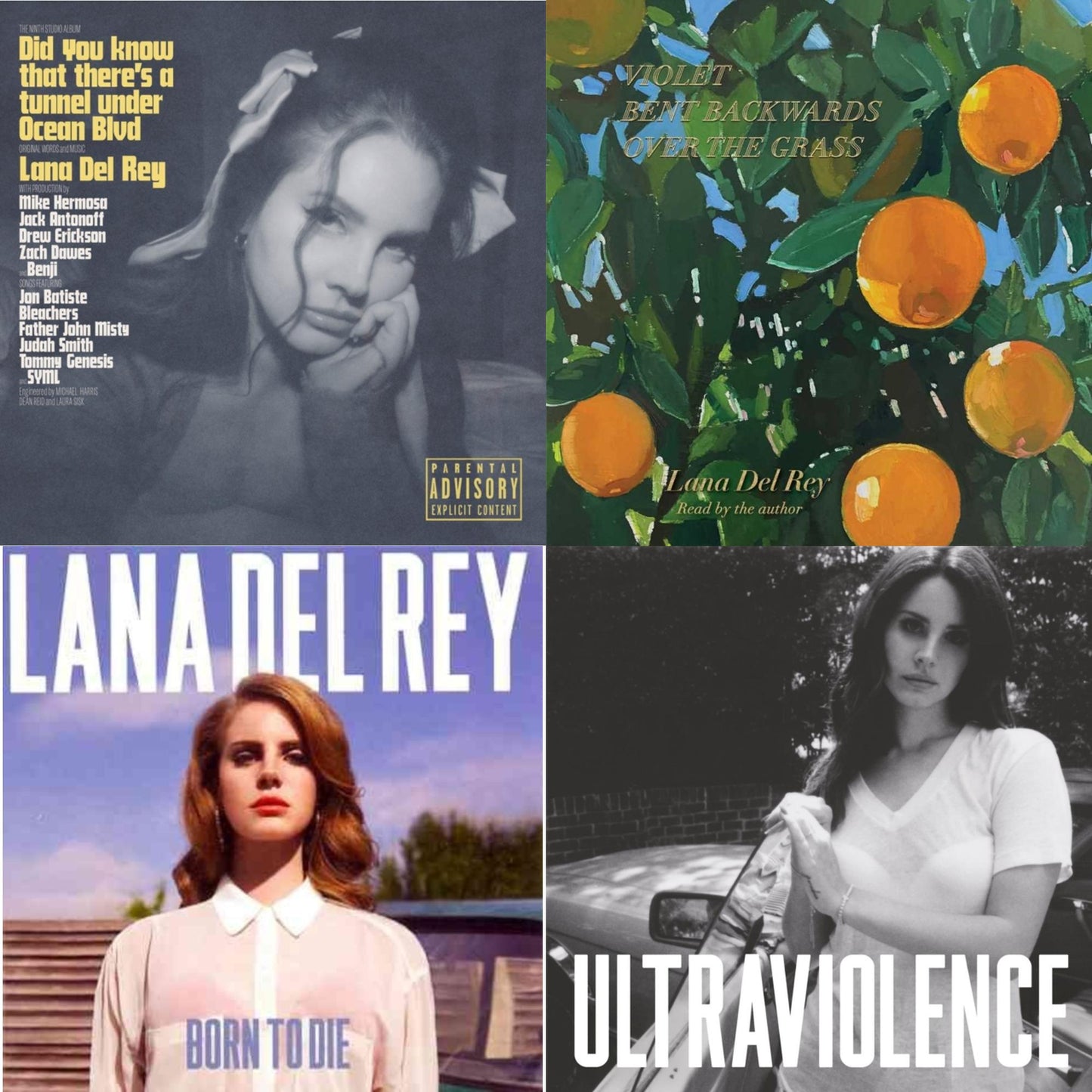 Did You Know That There’S A Tunnel Under Ocean Blvd (X) & Violet Bent Backwards Over The Grass & Born To Die & Ultraviolence