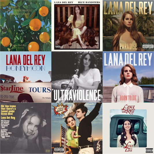 Blue Banisters (2LP) & Did You Know That There’S A Tunnel Under Ocean Blvd (X) (2LP/180G) & Violet Bent Backwards Over The Grass (180G) & Nfr! (2LP) & Born To Die & Paradise & Ultraviolence & Honeymoon & Lust For Life