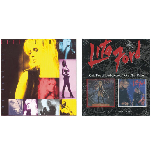 Lita Ford - Out For Blood / Dancin On The Edge (Remastered) & Best Of Lita Ford - CD Bundle