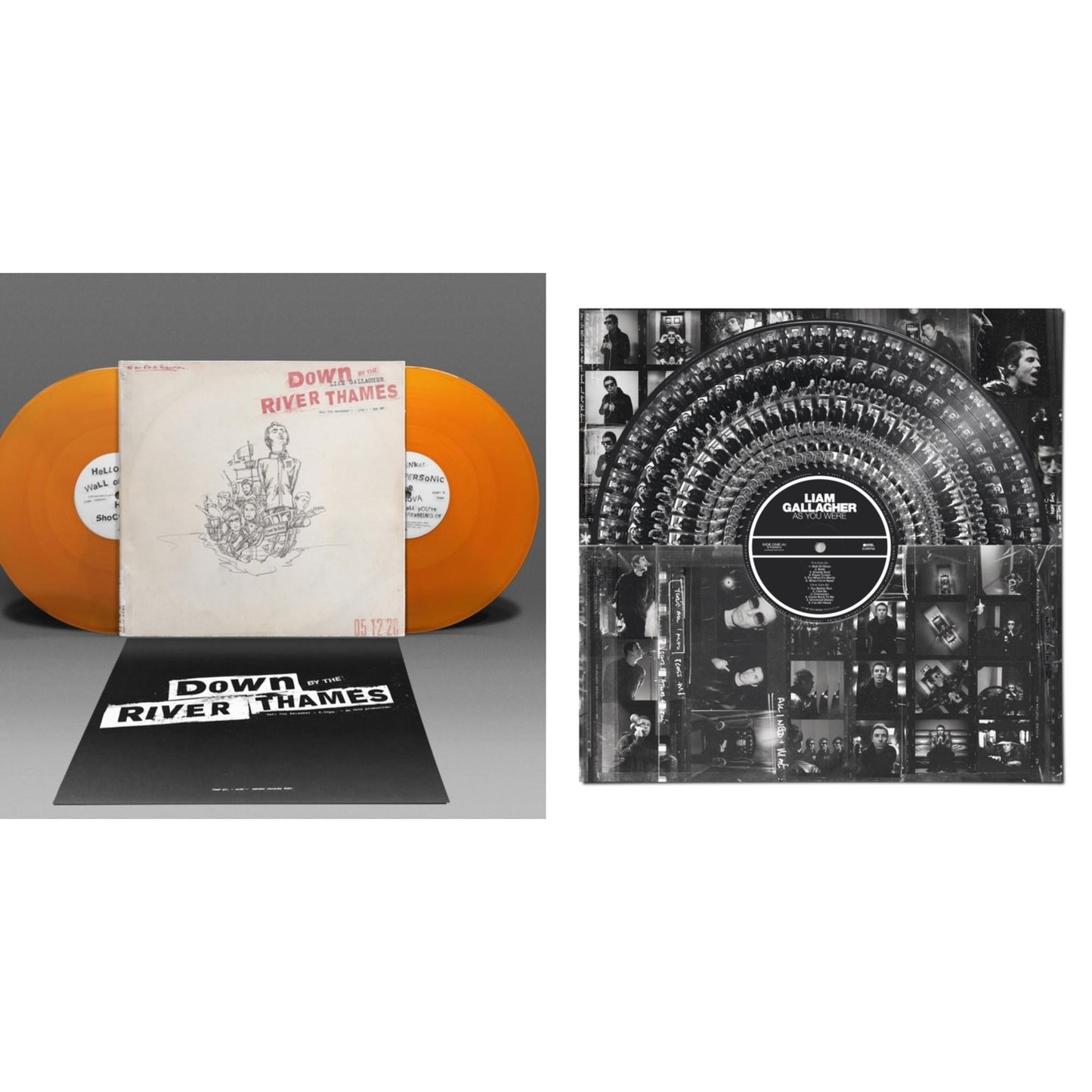 Down By The River Thames (2LP/Orange Vinyl) & As You Were  (Zoetrope LP Vinyl)