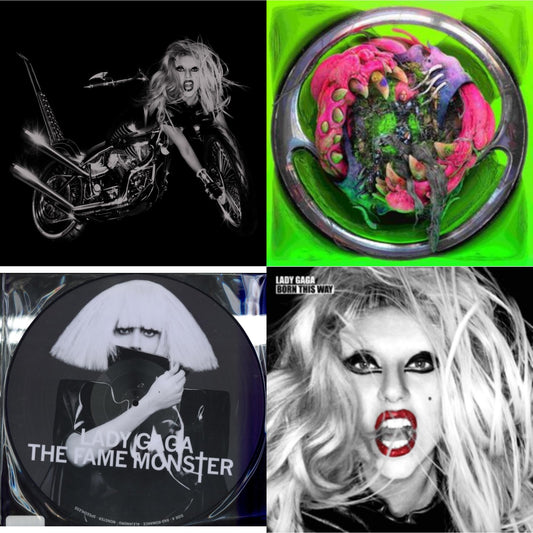 This is a 4 LP Vinyl SKU bundle.
1.This LP Vinyl is brand new.Format: LP VinylMusic Style: Synth-popThis item's title is: Born This Way - The Tenth Anniversary (3LP)Artist: Lady GagaLabel: INTERSCOPEBarcode: 602438418190Release Date: 12/10/2021
2.This LP Vinyl is brand new.