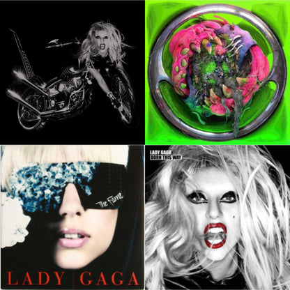 Born This Way - The Tenth Anniversary (3LP) & Dawn Of Chromatica (Clear LP Vinyl) & Fame & Born This Way