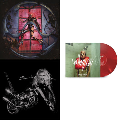 This is a 3 LP Vinyl SKU bundle.
1.This LP Vinyl is brand new.Format: LP VinylMusic Style: Dance-popThis item's title is: Chromatica (180G)Artist: Lady GagaLabel: INTERSCOPEBarcode: 602435824932Release Date: 6/25/2021
2.This LP Vinyl is brand new.