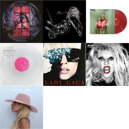 This is a 7 LP Vinyl SKU bundle.
1.This LP Vinyl is brand new.Format: LP VinylMusic Style: Dance-popThis item's title is: Chromatica (180G)Artist: Lady GagaLabel: INTERSCOPEBarcode: 602435824932Release Date: 6/25/2021
2.This LP Vinyl is brand new.