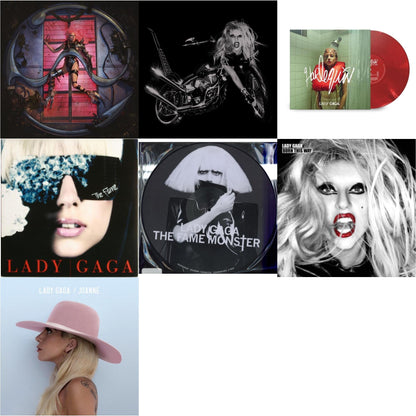 This is a 7 LP Vinyl SKU bundle.
1.This LP Vinyl is brand new.Format: LP VinylMusic Style: Dance-popThis item's title is: Chromatica (180G)Artist: Lady GagaLabel: INTERSCOPEBarcode: 602435824932Release Date: 6/25/2021
2.This LP Vinyl is brand new.