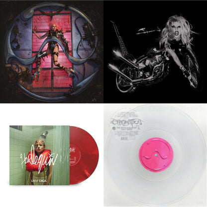 This is a 4 LP Vinyl SKU bundle.
1.This LP Vinyl is brand new.Format: LP VinylMusic Style: Dance-popThis item's title is: Chromatica (180G)Artist: Lady GagaLabel: INTERSCOPEBarcode: 602435824932Release Date: 6/25/2021
2.This LP Vinyl is brand new.