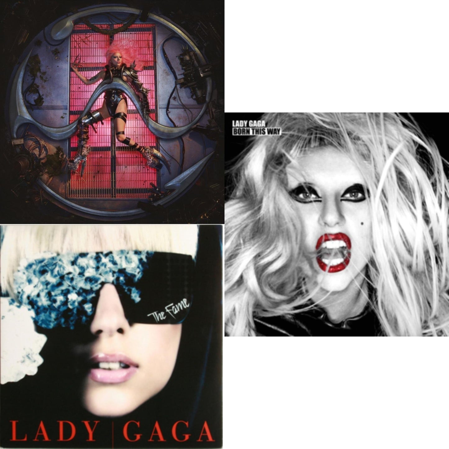 This is a 3 LP Vinyl SKU bundle.
1.This LP Vinyl is brand new.Format: LP VinylMusic Style: Dance-popThis item's title is: Chromatica (180G)Artist: Lady GagaLabel: INTERSCOPEBarcode: 602435824932Release Date: 6/25/2021
2.This LP Vinyl is brand new.