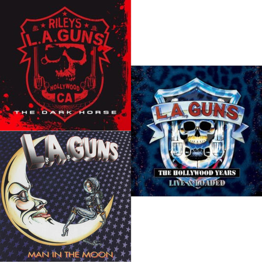 Dark Horse (Red & Black Marble LP Vinyl) & Man In The Moon (Cobalt Blue LP Vinyl/Anniversary Edition) & Hollywood Years-Live & Loaded (2LP)